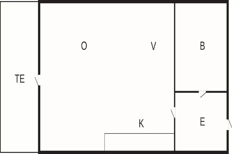 2 pers. Lejl. - Grundriss