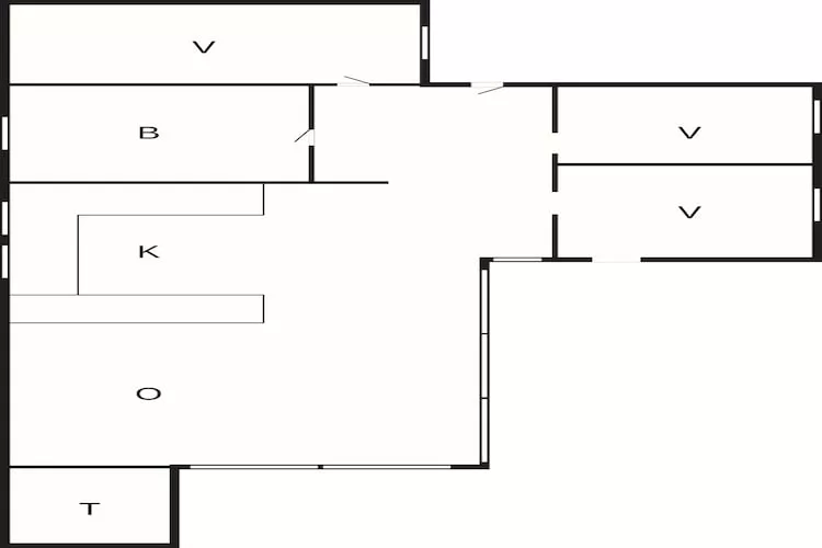 6 person holiday home in Ålbæk-By Traum - Floor plan