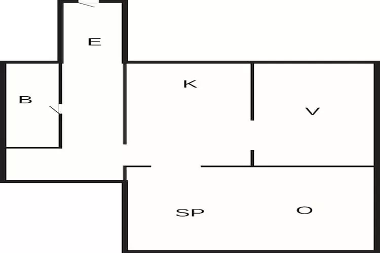 4 person holiday home in Ålbæk-By Traum - Floor plan