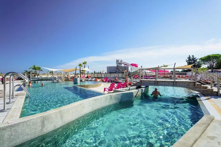Caravan park Mas des Lavandes Sérignan-Mobilhome Prestige TVclim 2ch 4p-Pool
