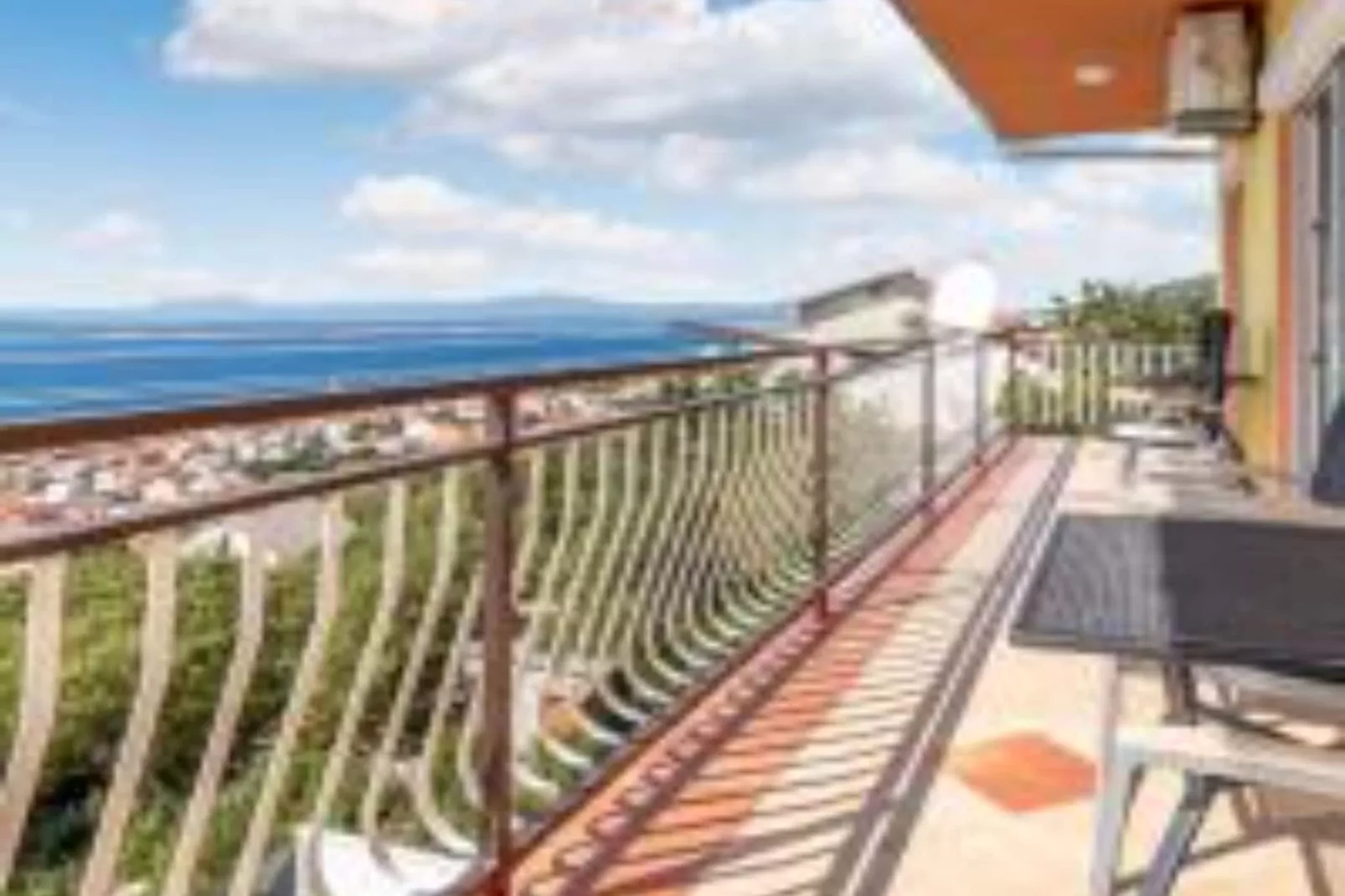 Apartments Panorama - Three Bedroom Apartment with Balcony and Sea View (3)-Terrace balcony