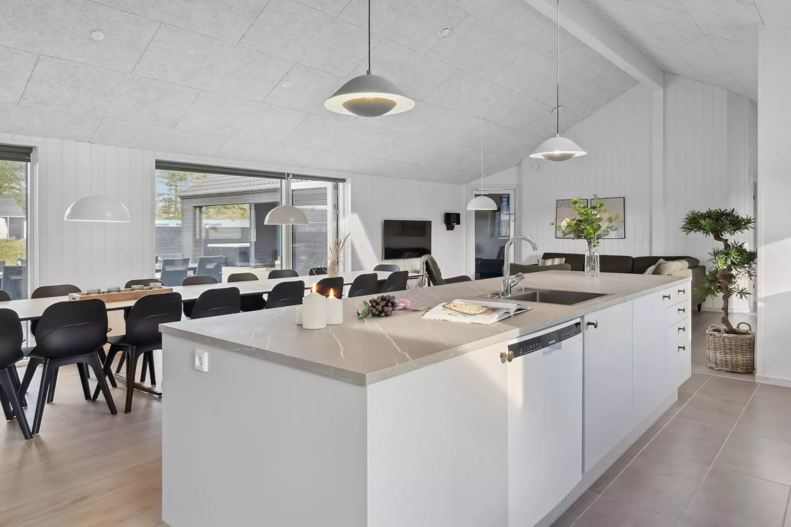 5 Sterne Ferienhaus in Glesborg-Innenbereich