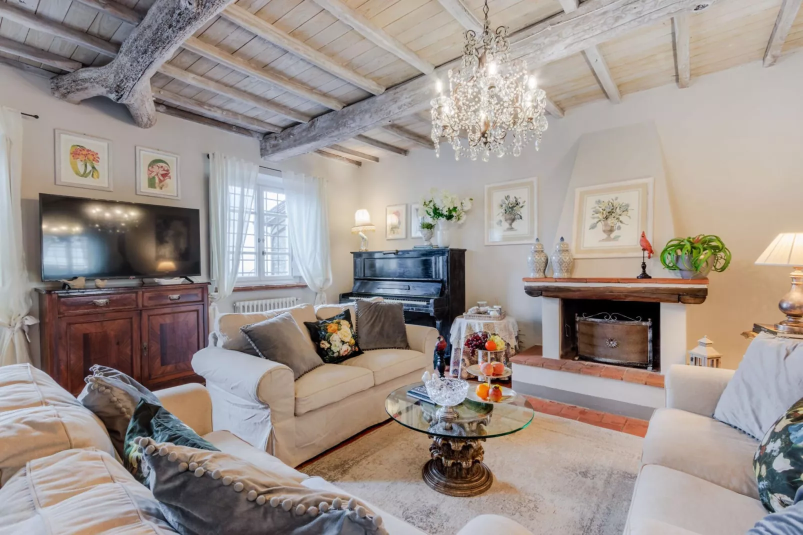 La Macina Farmhouse - Wohnzimmer