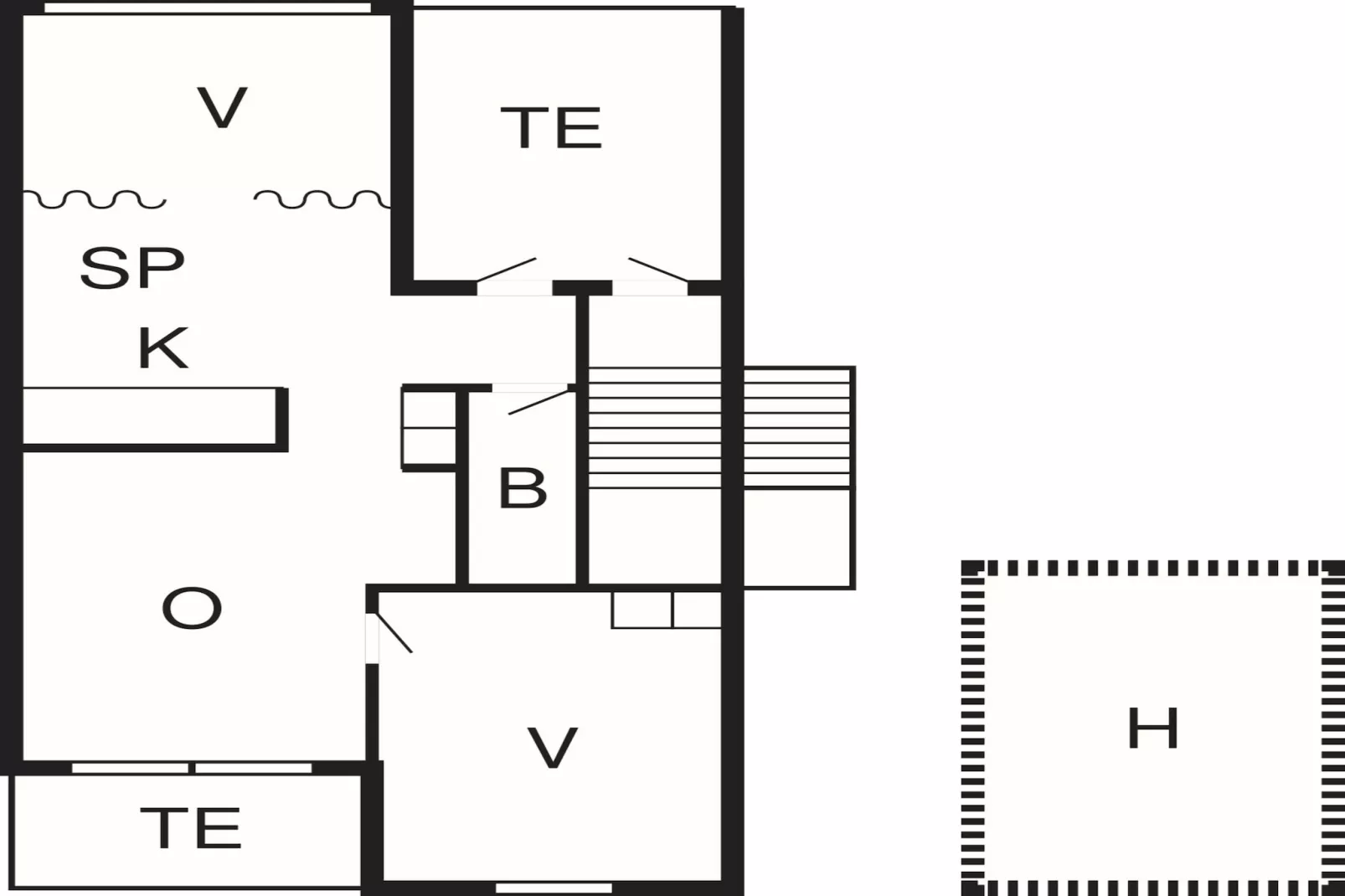 2½ room w/view,1 st floor-Plan
