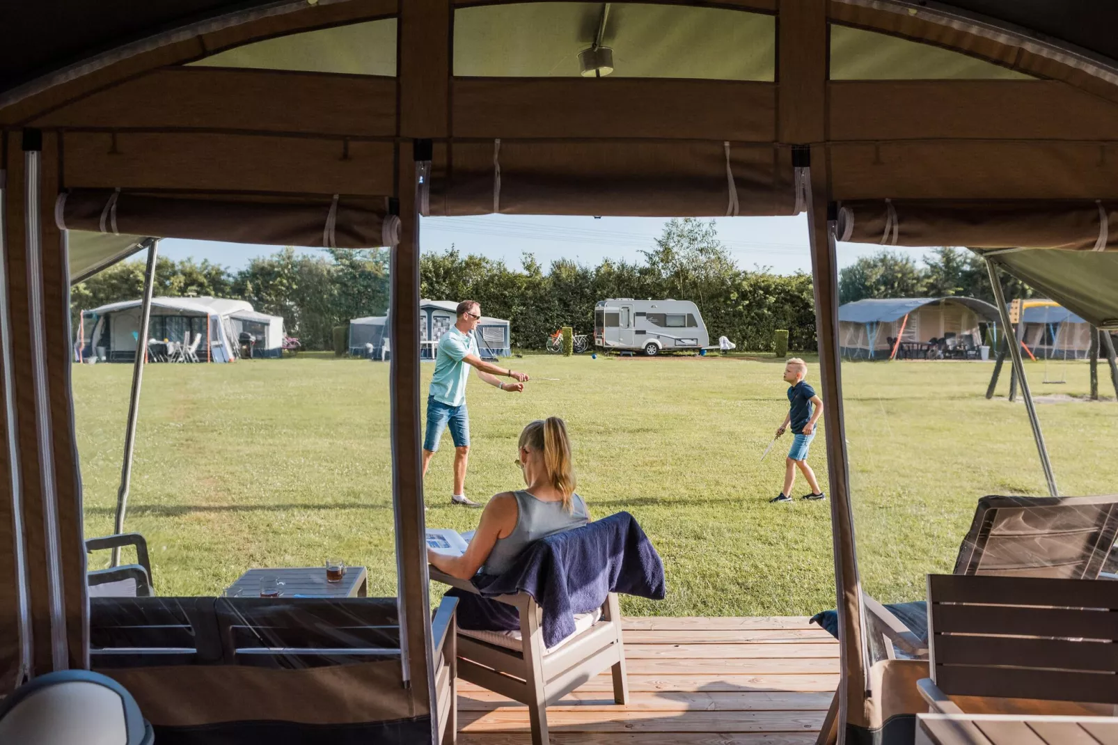 Camping Nommerlayen 2-Terrassenbalkon