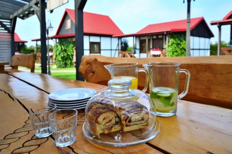 Parterowe domki wakacyjne dla max 2 osób w Bobolinie-Kitchen