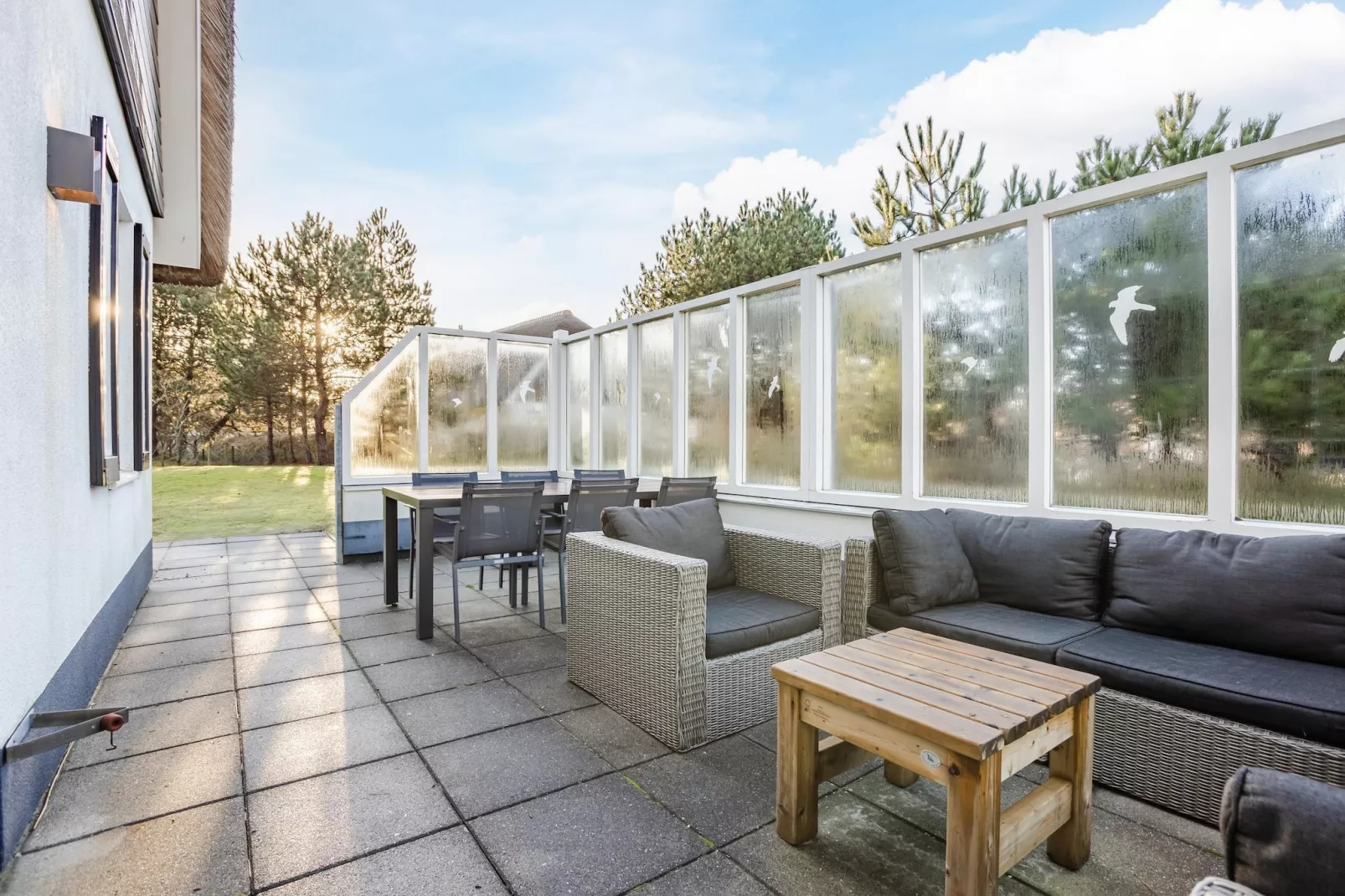 Boomhiemke Engelsmanduinvilla 6-Terrasse/Balkon