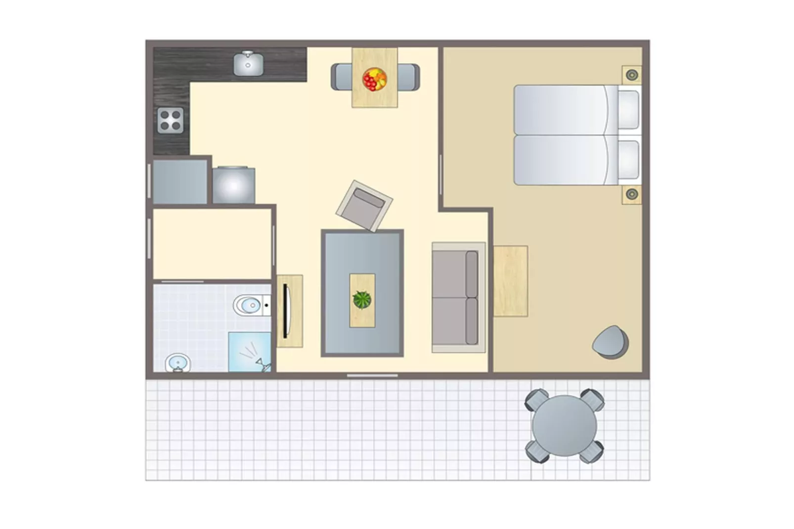 Bungalow 2B-Plan