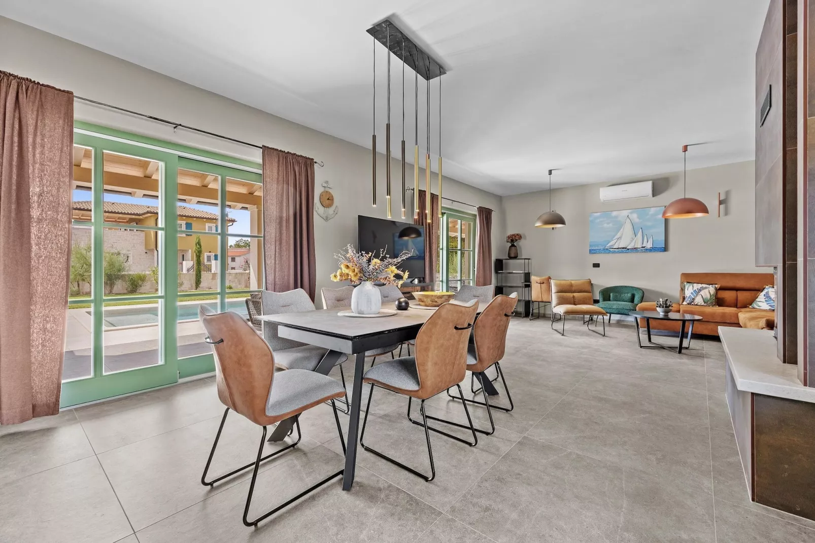 Villa Lunistra-Esszimmer