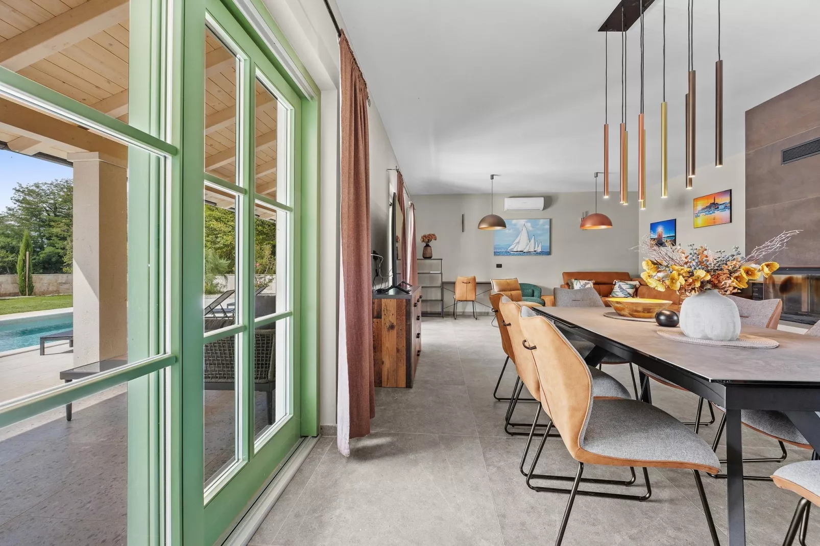 Villa Lunistra-Esszimmer