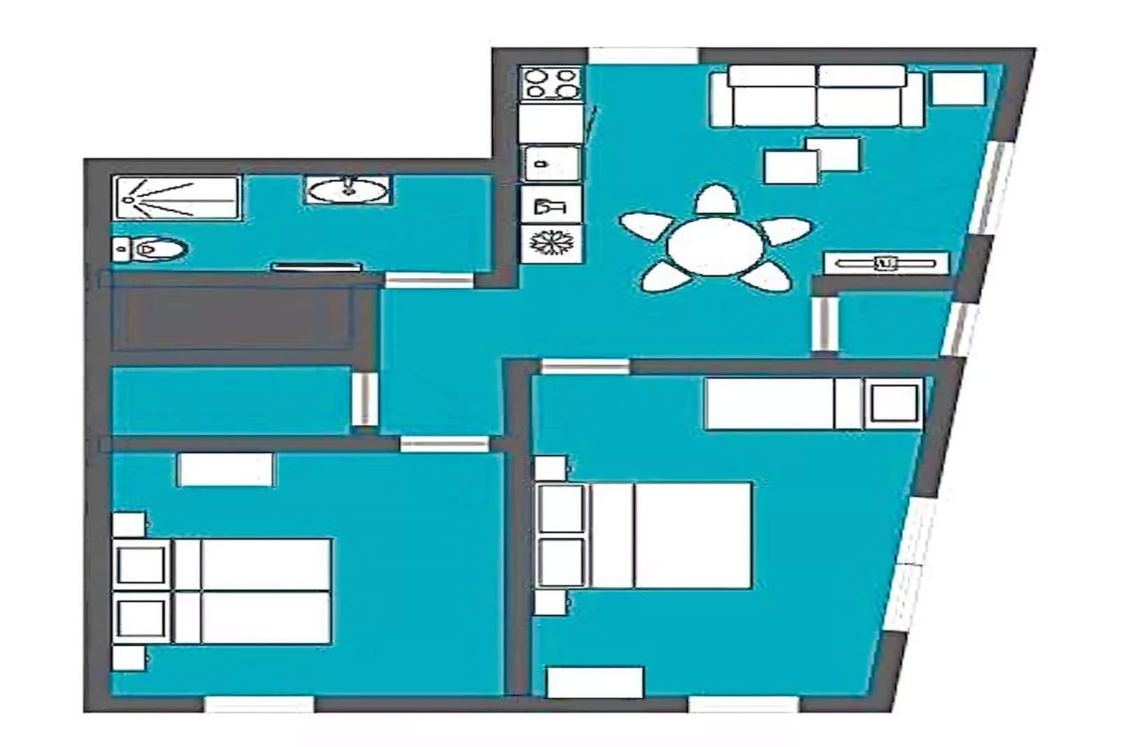 Villa Pax 1 - La Bourboule 5pers-Plan