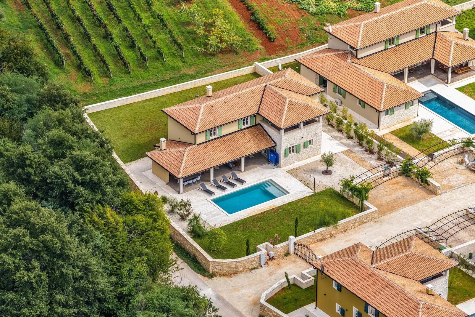 Villa Lunistra-Gebiete Sommer 1 km