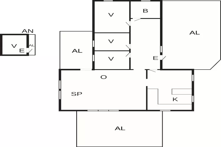 6 person holiday home in LÖTTORP - Floor plan