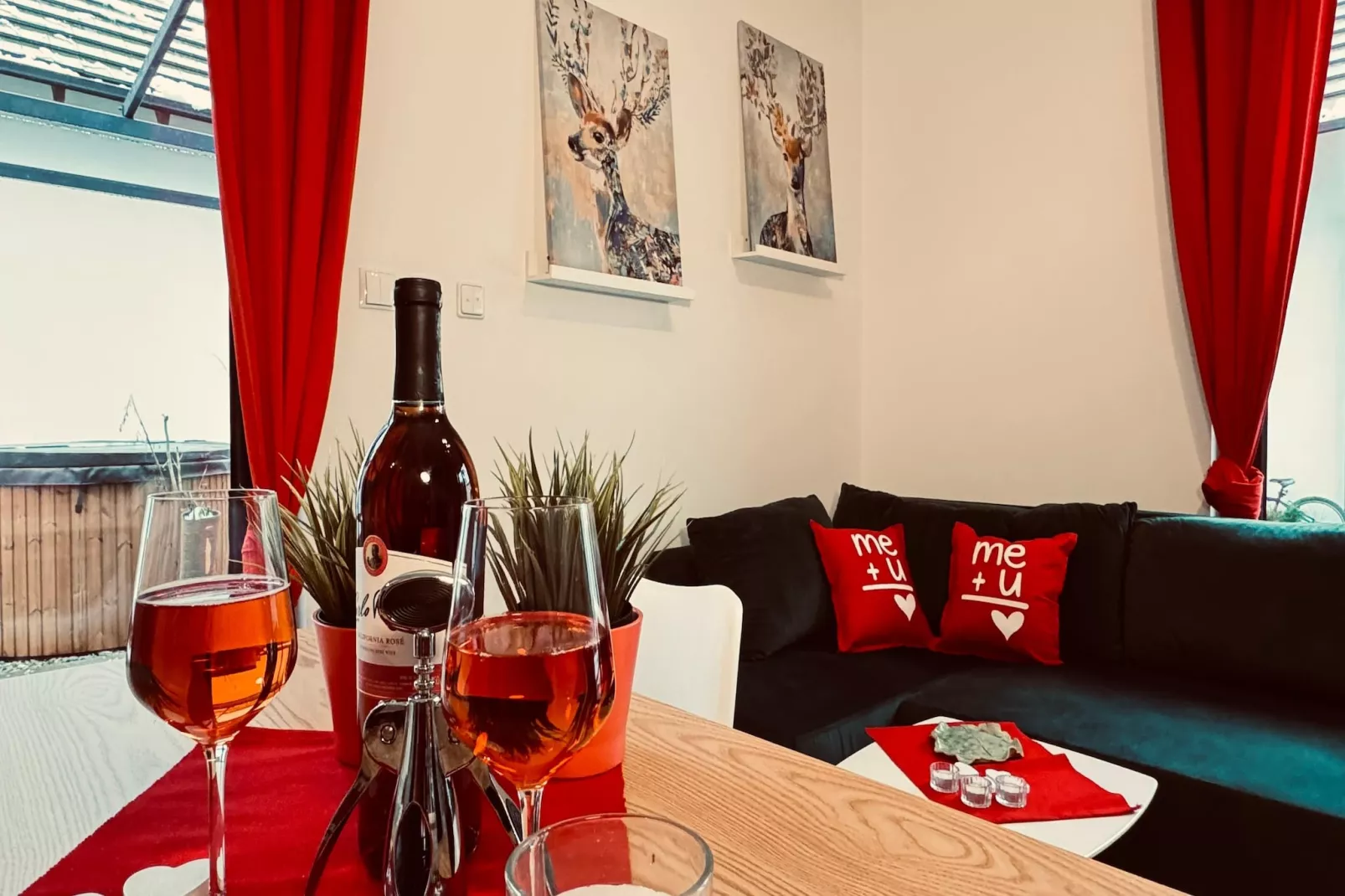 Dom wakacyjny Wilcza 12b dla 2 osób-Wohnzimmer