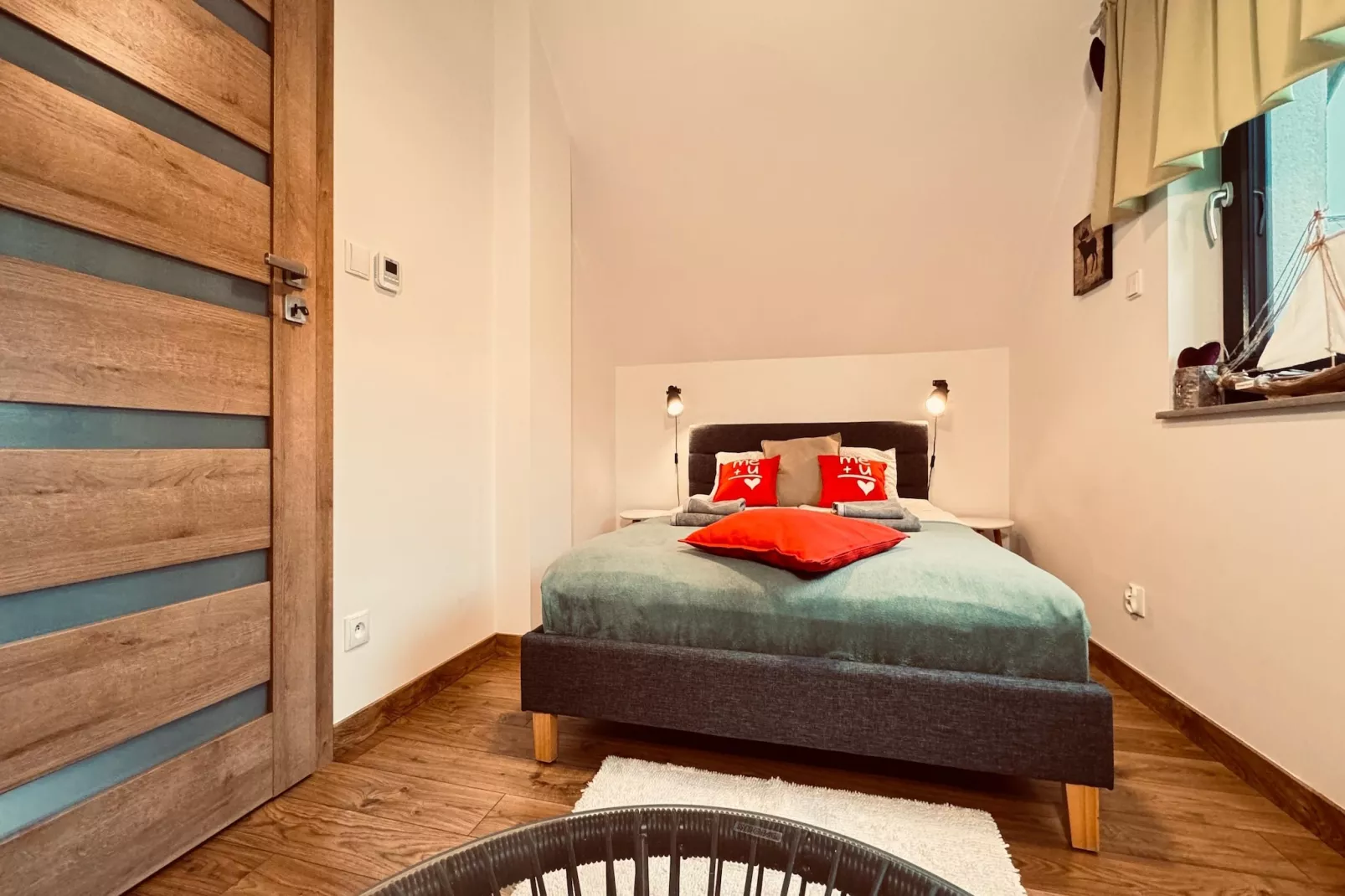 Dom wakacyjny Wilcza 12b dla 3 osób-Schlafzimmer