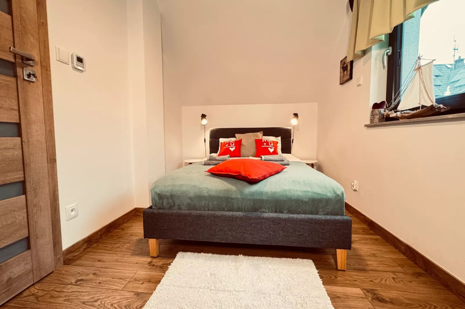 Dom wakacyjny Wilcza 12b dla 2 osób-Schlafzimmer