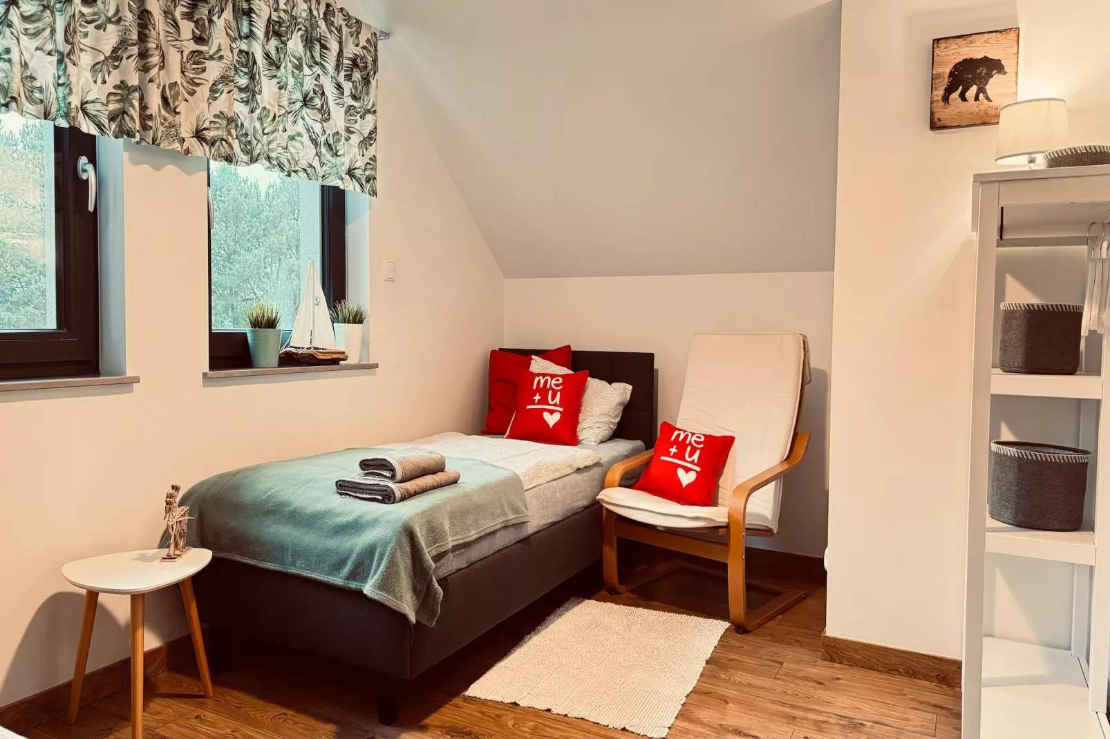 Dom wakacyjny Wilcza 12b dla 6 osób - Chambre