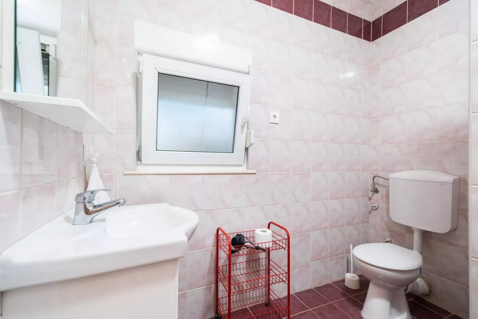 Apartments Fran-One Bedroom Apartment with Terrace and Sea View ( Fran 1 )-Badezimmer