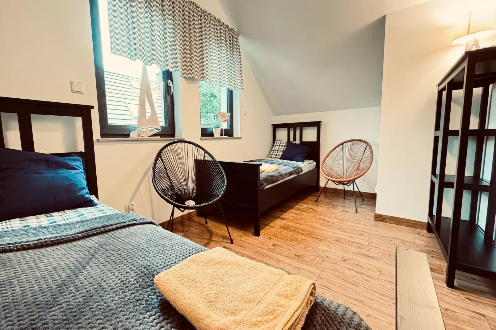 Dom wakacyjny Wilcza 12a dla 5 osób-Schlafzimmer