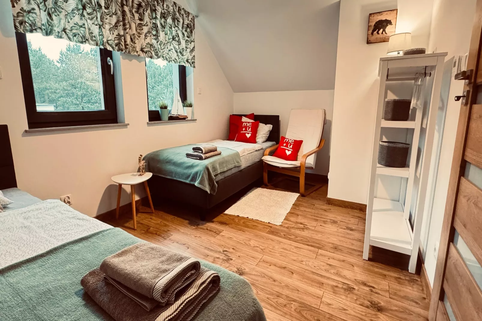 Dom wakacyjny Wilcza 12b dla 5 osób-Schlafzimmer