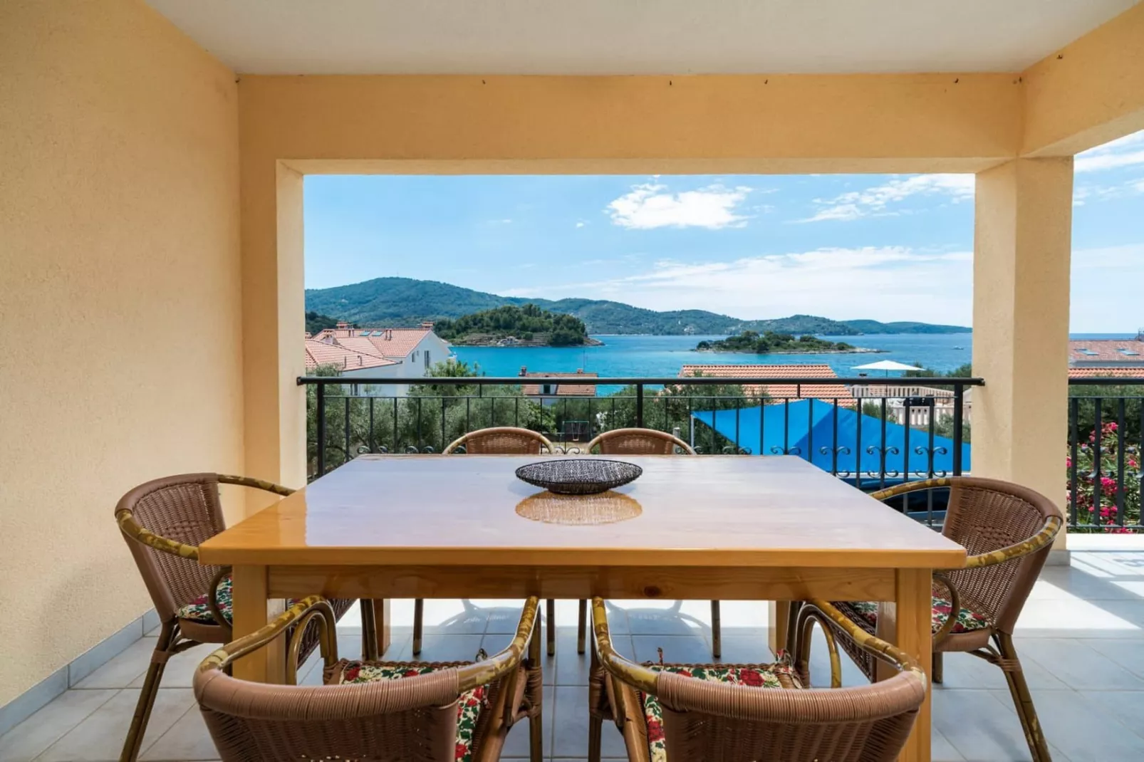 Apartments Fran-One Bedroom Apartment with Terrace and Sea View ( Fran 1 )-Terrasse