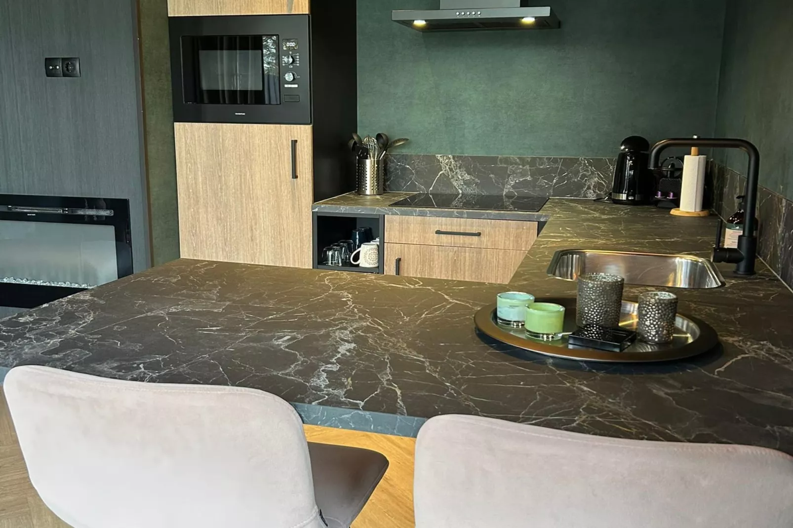 Wellnesslodge Merel 2p-Küche