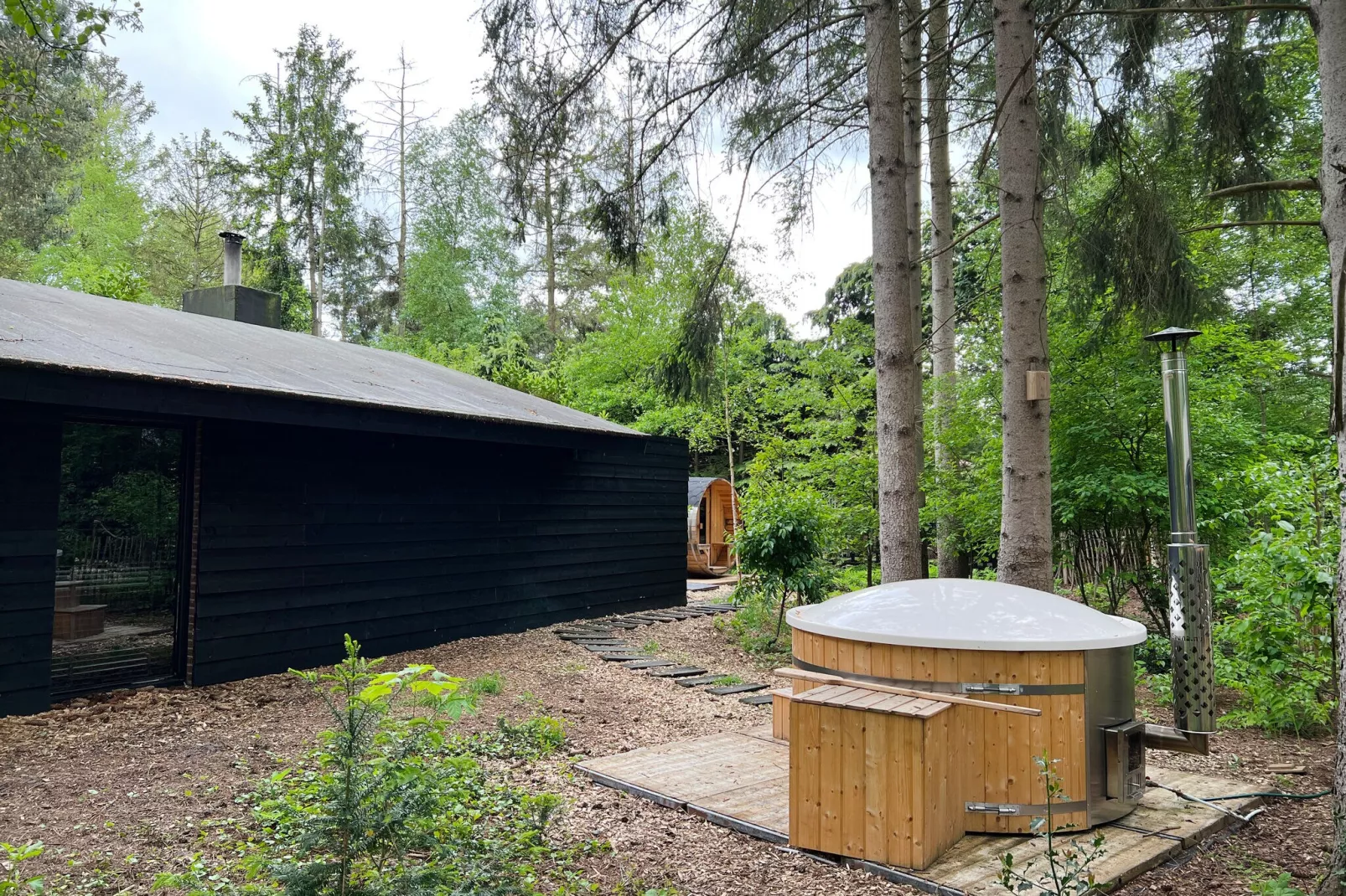 Dutch Cabin Houses C65-Außenbereich Sommer