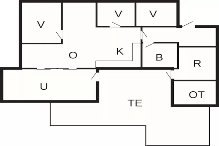 4 star holiday home in Hemmet-Floor plan