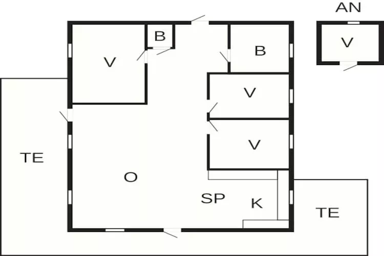 Maison de vacances pour 8 a Mönsterås - Plan