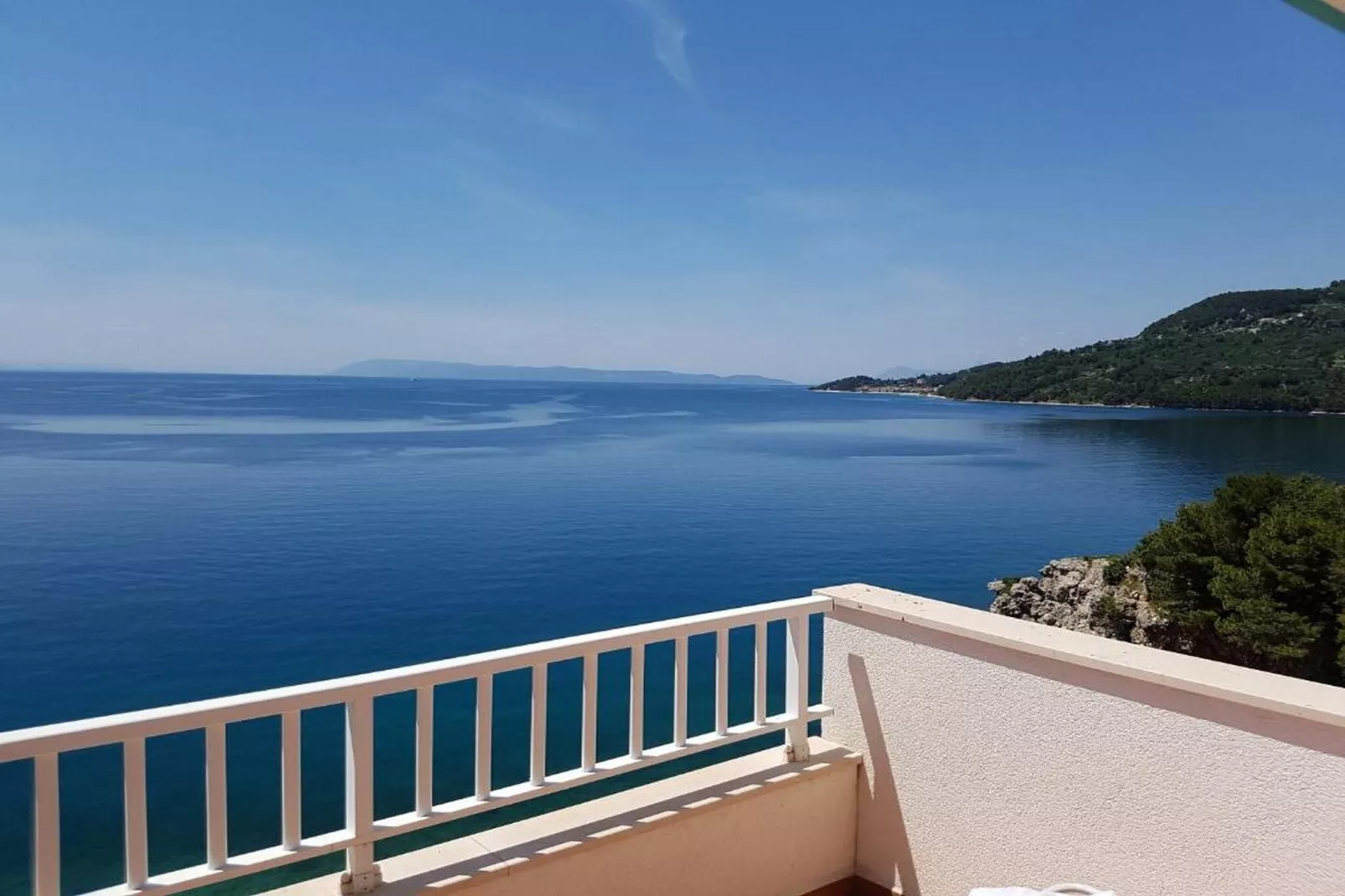 Apartments Jereb - One Bedroom Apartment with Balcony and Sea View (Sanda)-Terrasse/Balkon