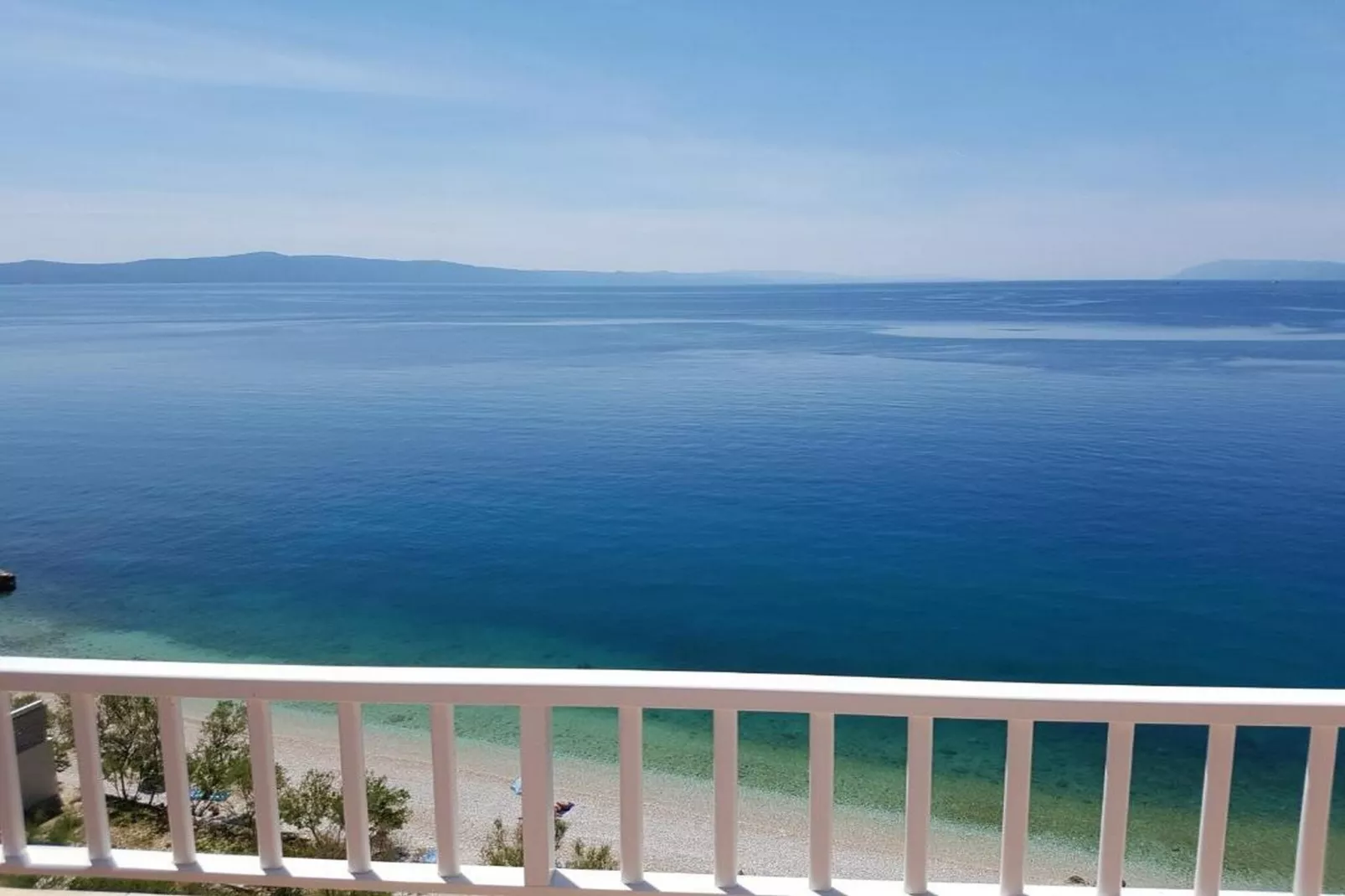 Apartments Jereb - One Bedroom Apartment with Balcony and Sea View (Sanda)-Terrasse/Balkon
