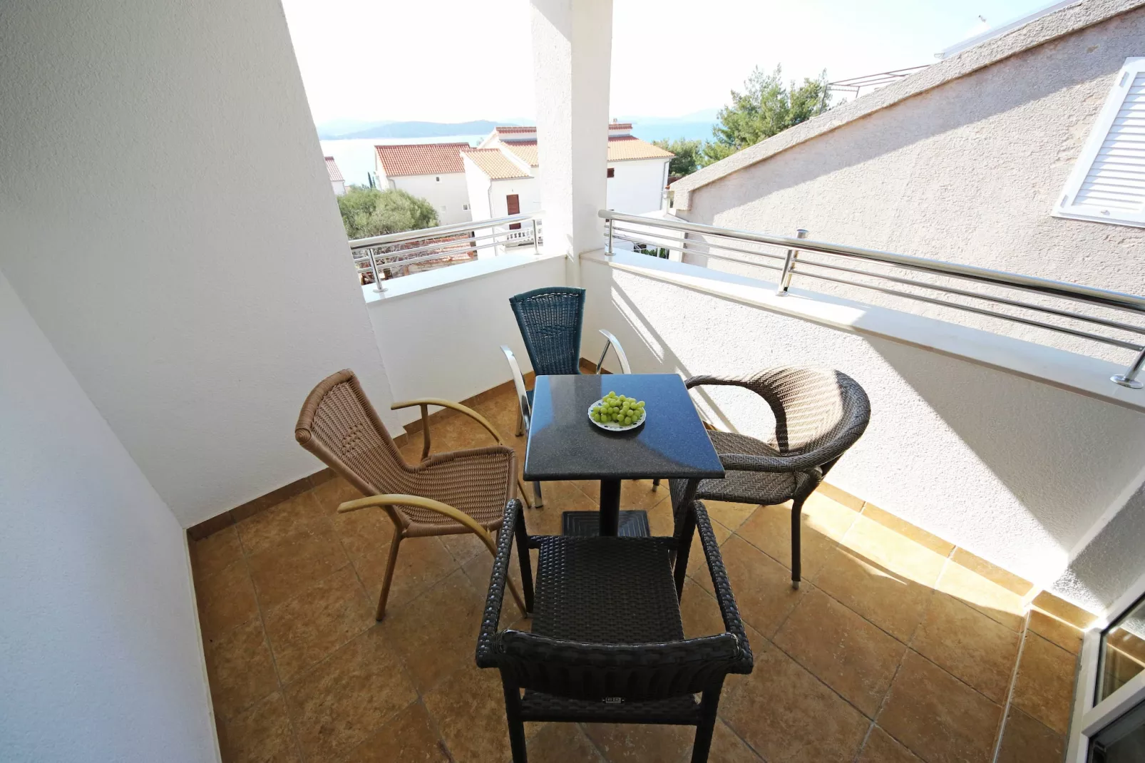 Apartments & Rooms Villa Petra - Double Room (S3) - Terrace balcony