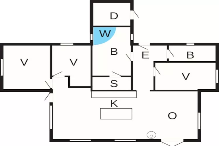 Maison de vacances pour 10 a Væggerløse-Plan