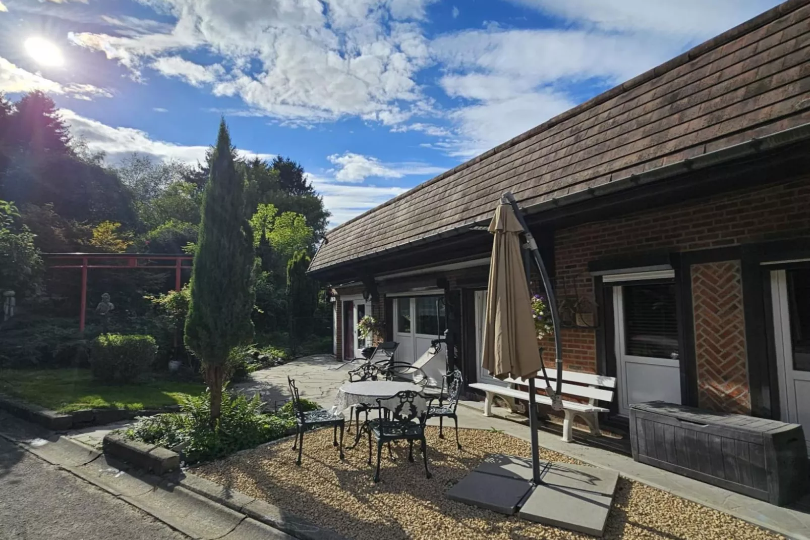 La Fermette du trône-Terrasse / balcon