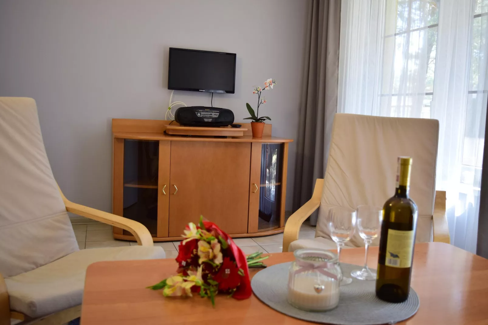 Piętrzowe domy wakacyjne w Rowach dla max 6 osób-Living room