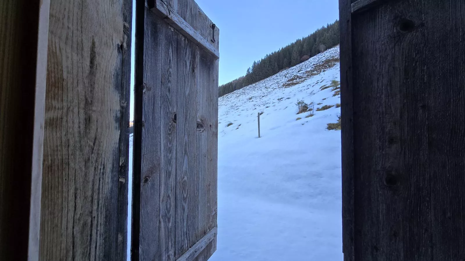 Schönangeralm Skihütte - Aussicht Winter