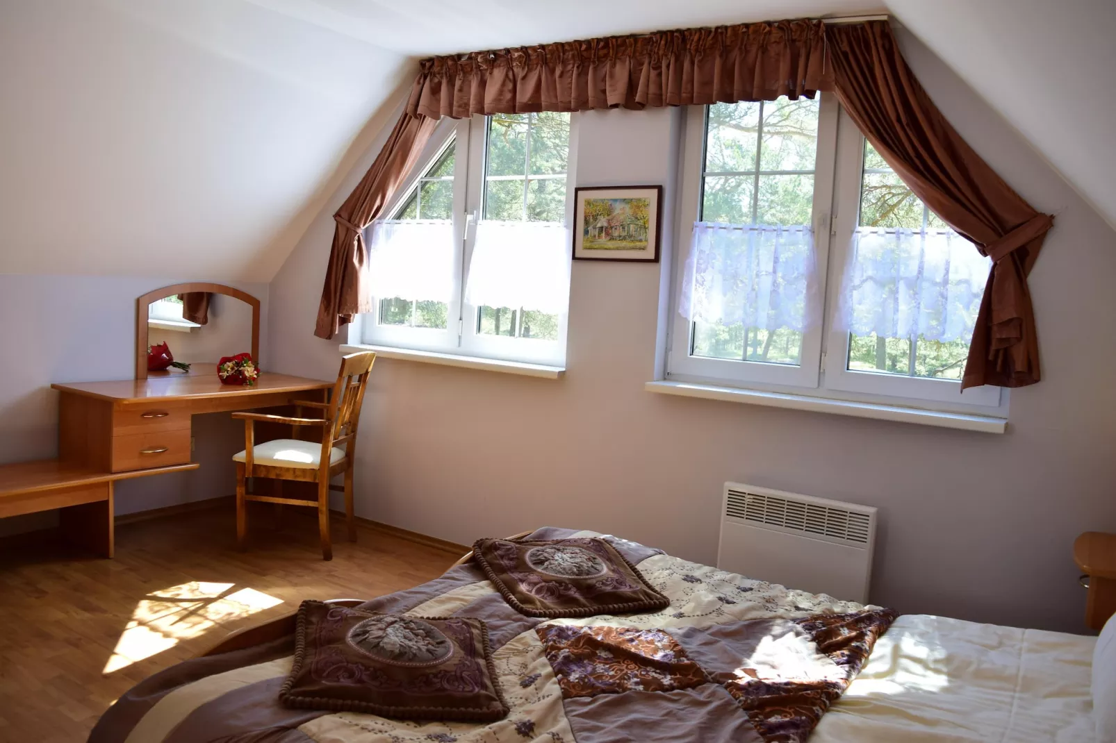 Piętrzowe domy wakacyjne w Rowach dla max 6 osób-Bedroom