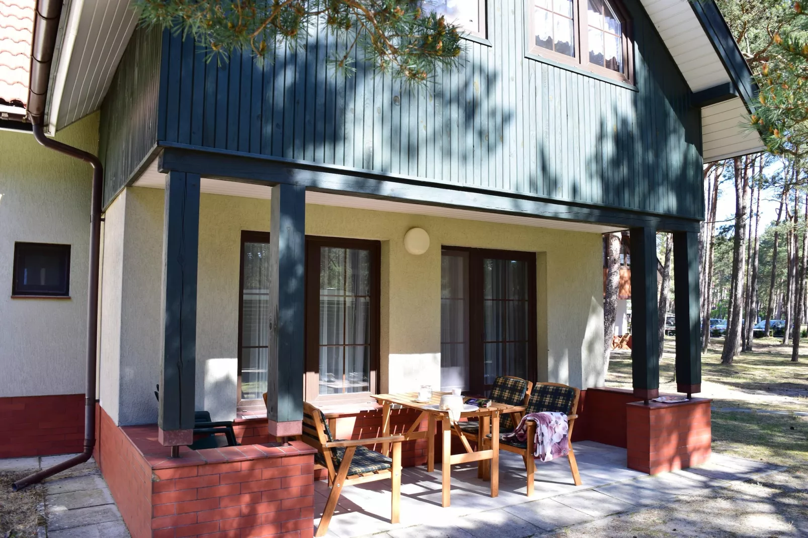 Piętrzowe domy wakacyjne w Rowach dla max 5 osób-Terrace balcony