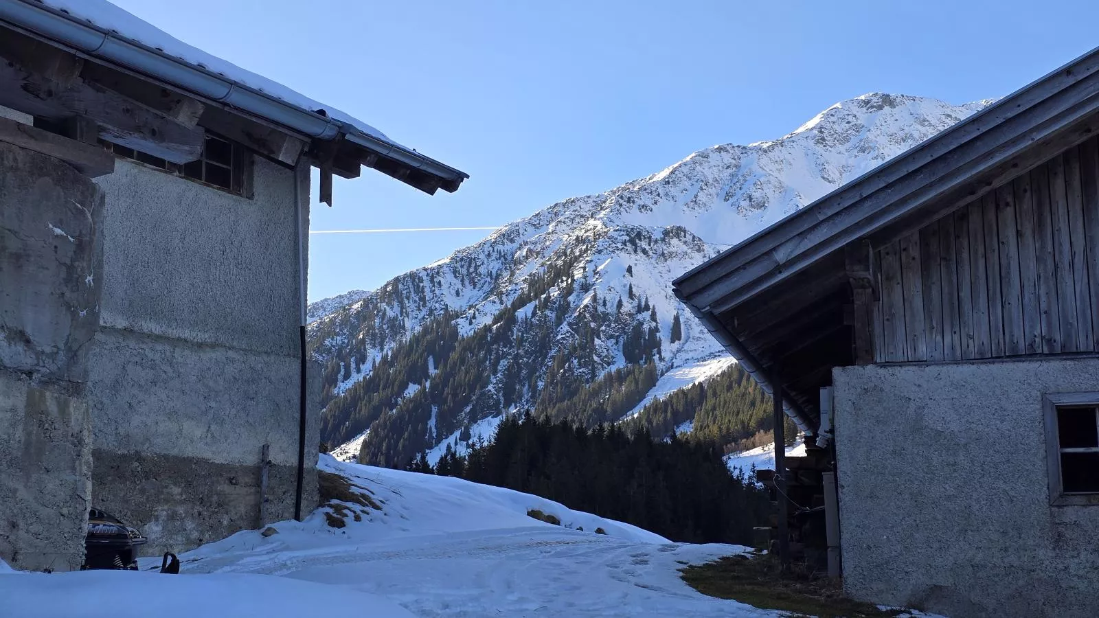 Schönangeralm Skihütte - Aussicht Winter