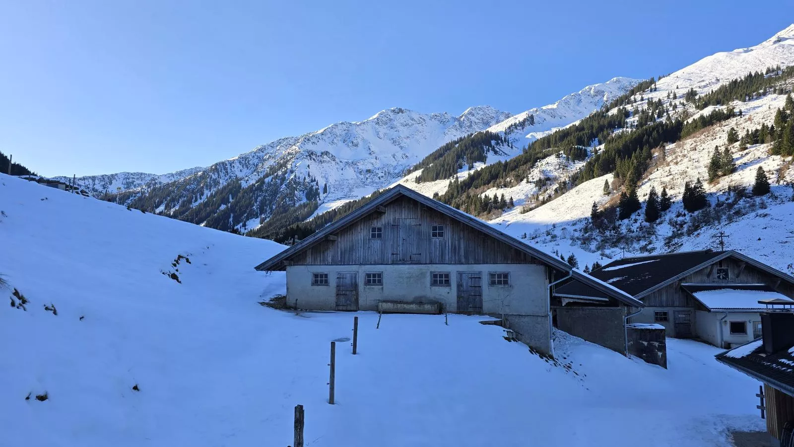 Schönangeralm Skihütte - Außenbereich Winter