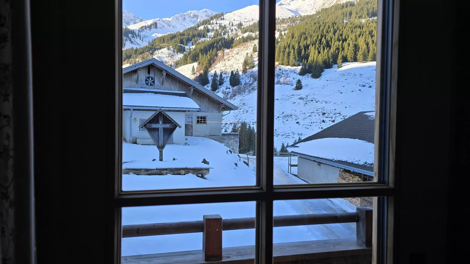 Schönangeralm Skihütte - Aussicht Winter