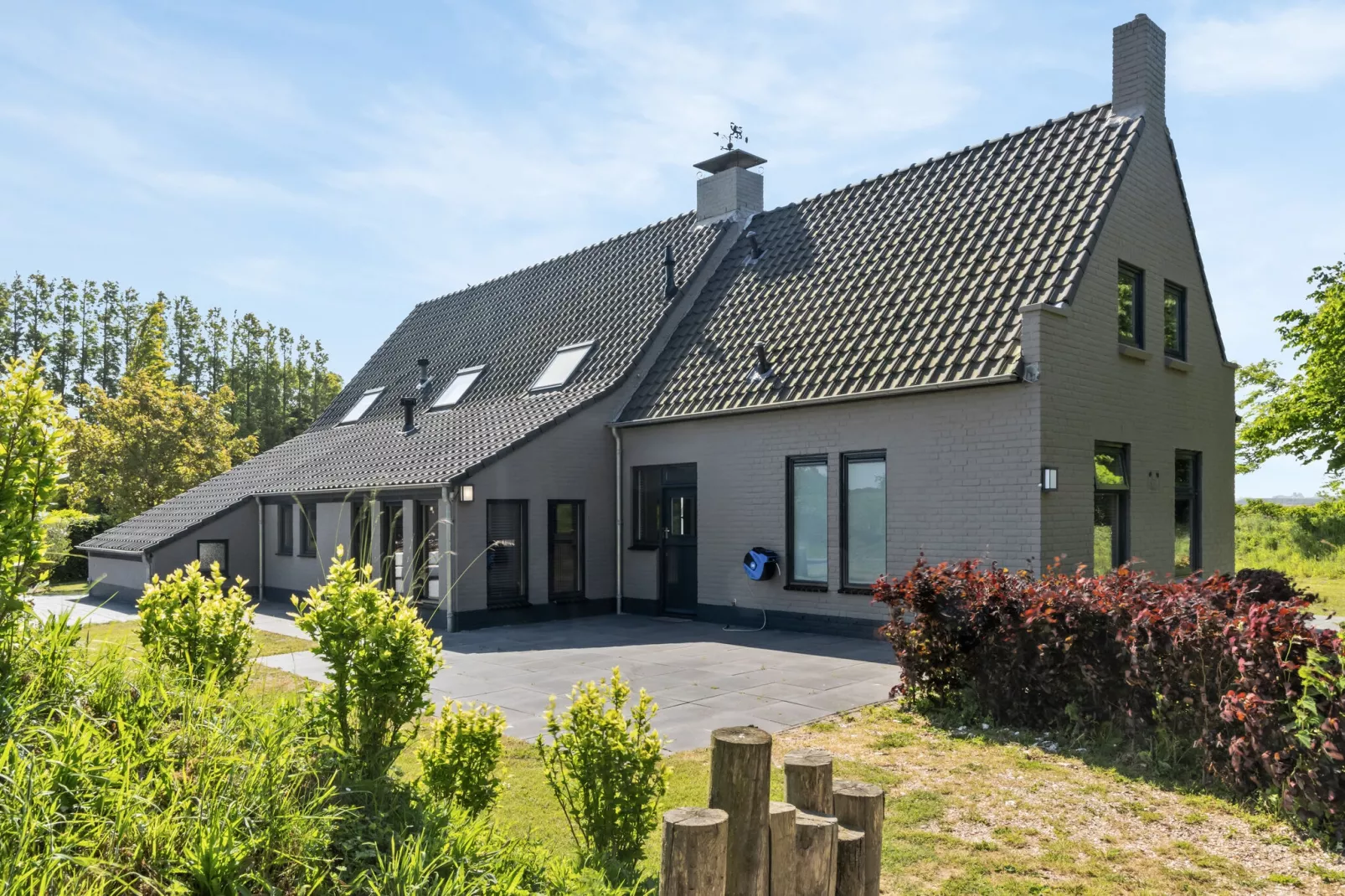 Langedijk 2 -10 persoons villa met sauna en spa extra kosten voor gebruik-Außenbereich Sommer