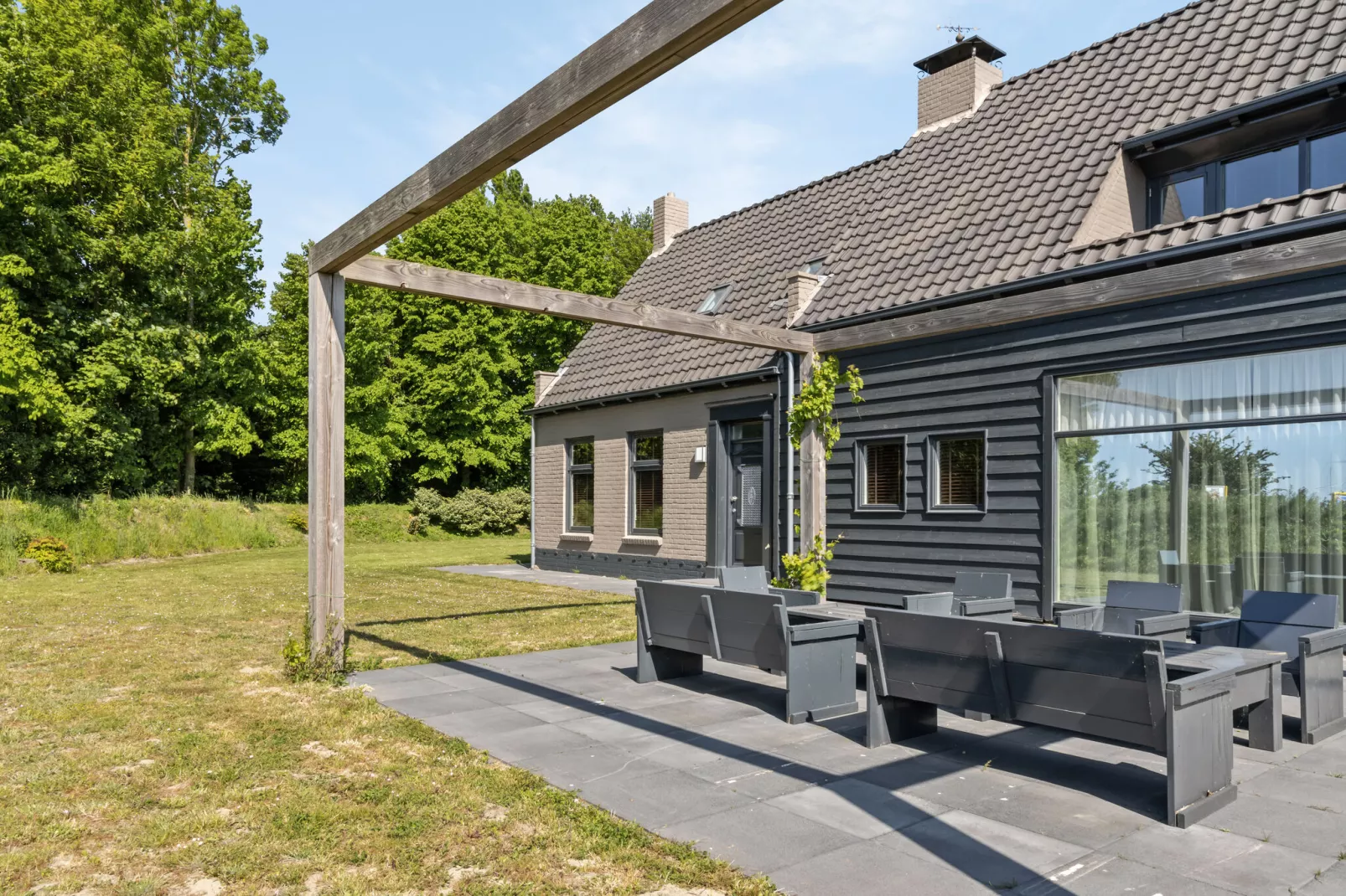 Langedijk 2 -10 persoons villa met sauna en spa extra kosten voor gebruik-Terrassenbalkon