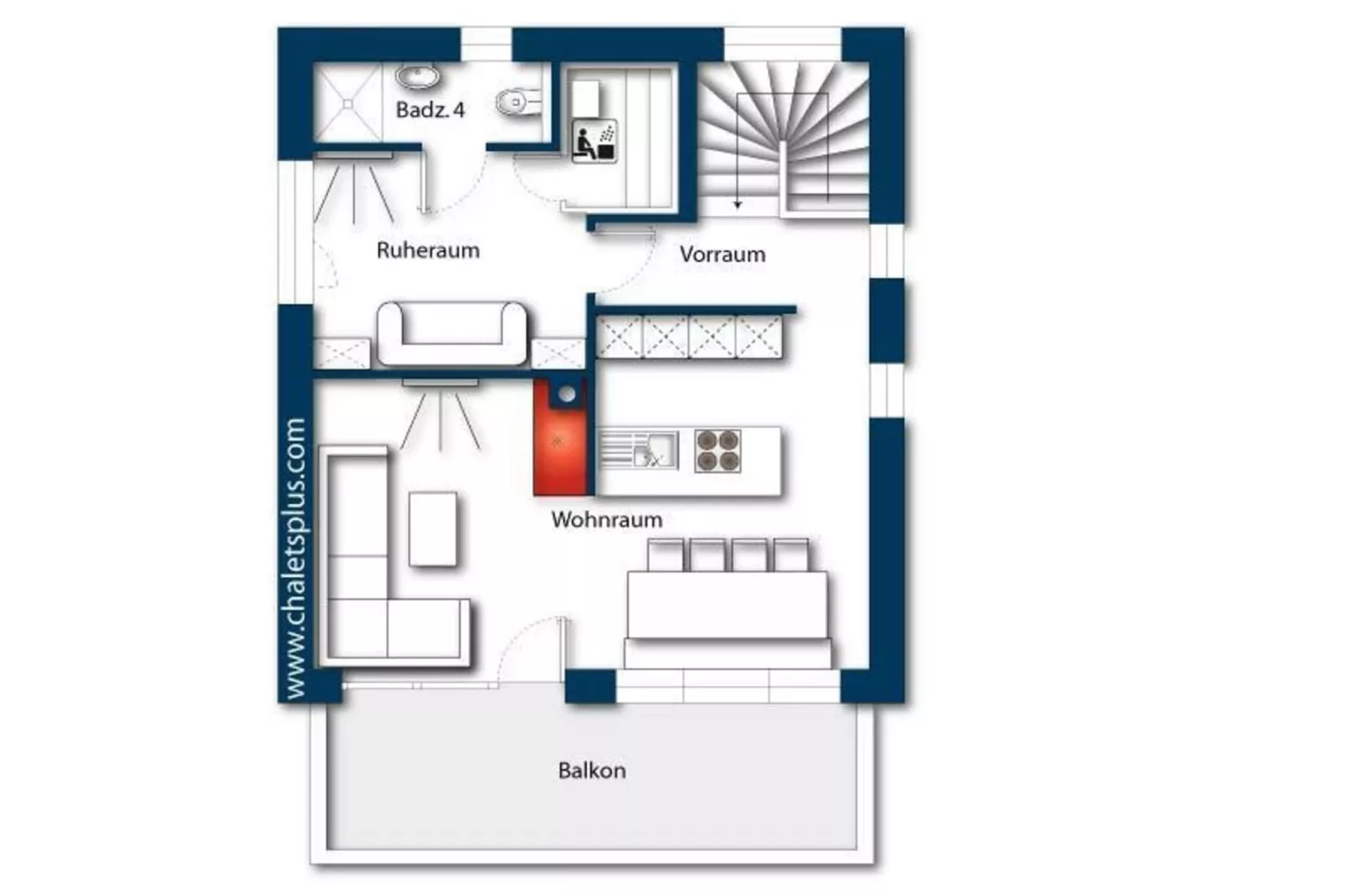 Nationalpark Chalet Schwarzes Hörndl - Grundriss