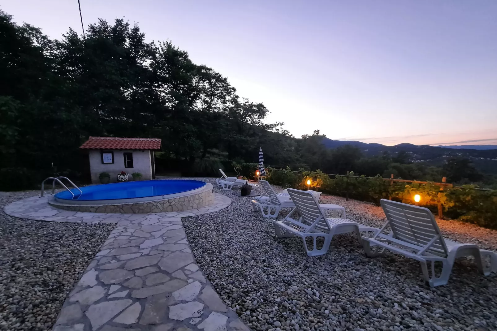 Holiday home Mikleus in Lovrec - Dobrec - ca 113 qm für 4 Erw 2 Kinder max 11 J - Piscine
