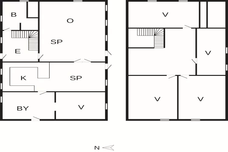 14 Personen Ferienhaus in Ribe - Grundriss