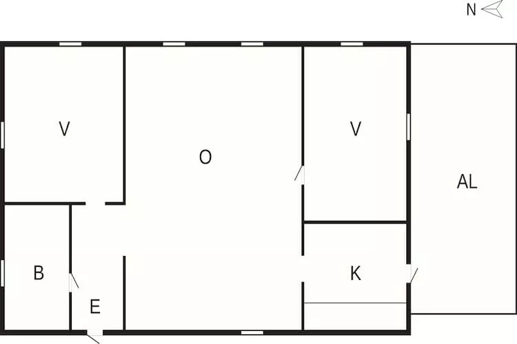 4 person holiday home in HÄLLEVADSHOLM - Floor plan