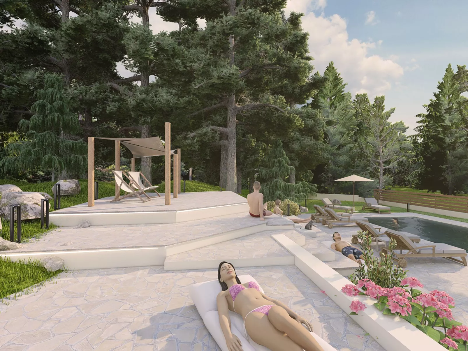 Villa Pine Trees bei Kardous, Skopelos Privater Pool