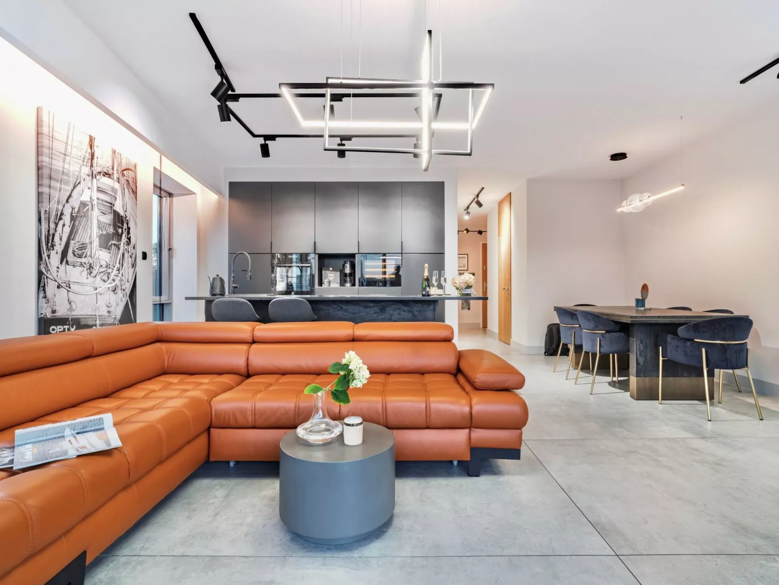 Yacht Park Apartment mit Panoramablick auf den Yachthafen in Gdynia, POLEN