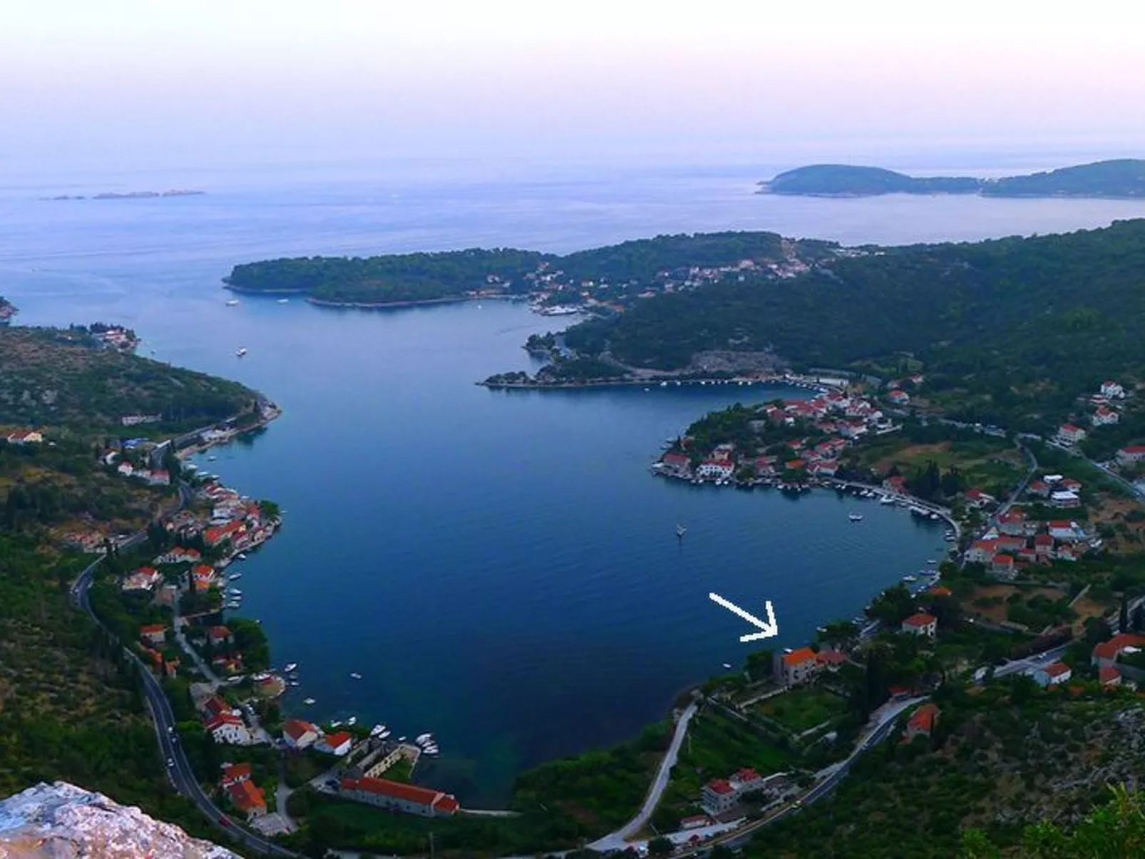 Privatzimmer im Schloss Seefront Zamagna, Mali Zaton NO. 2